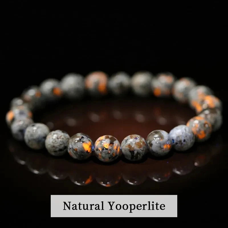 Natural Stone Beaded Bracelet – Amethyst, Tiger Eye, Quartz & Agate Strand