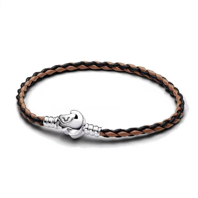 925 Sterling Silver Hello Kitty Snake Chain Charm Bracelet for Women
