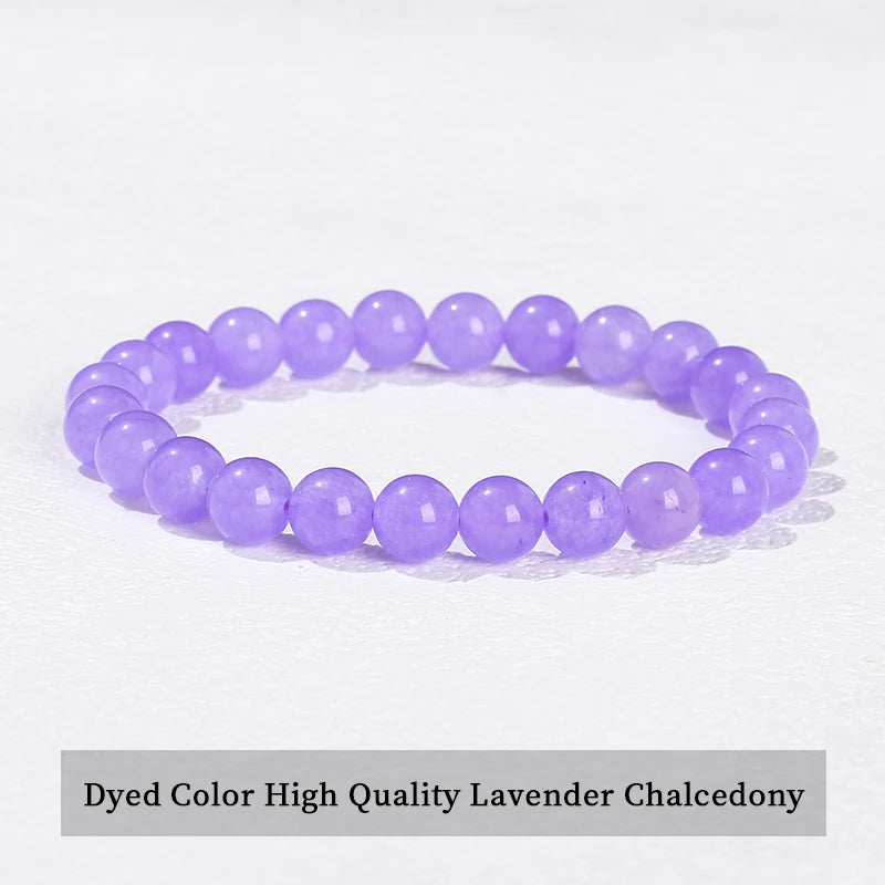 Natural Stone Beaded Bracelet – Amethyst, Tiger Eye, Quartz & Agate Strand
