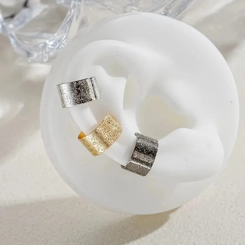 5/15 Pcs Hollow Leaf Clip-On Earrings Set for Women – Punk Zinc Alloy Jewelry