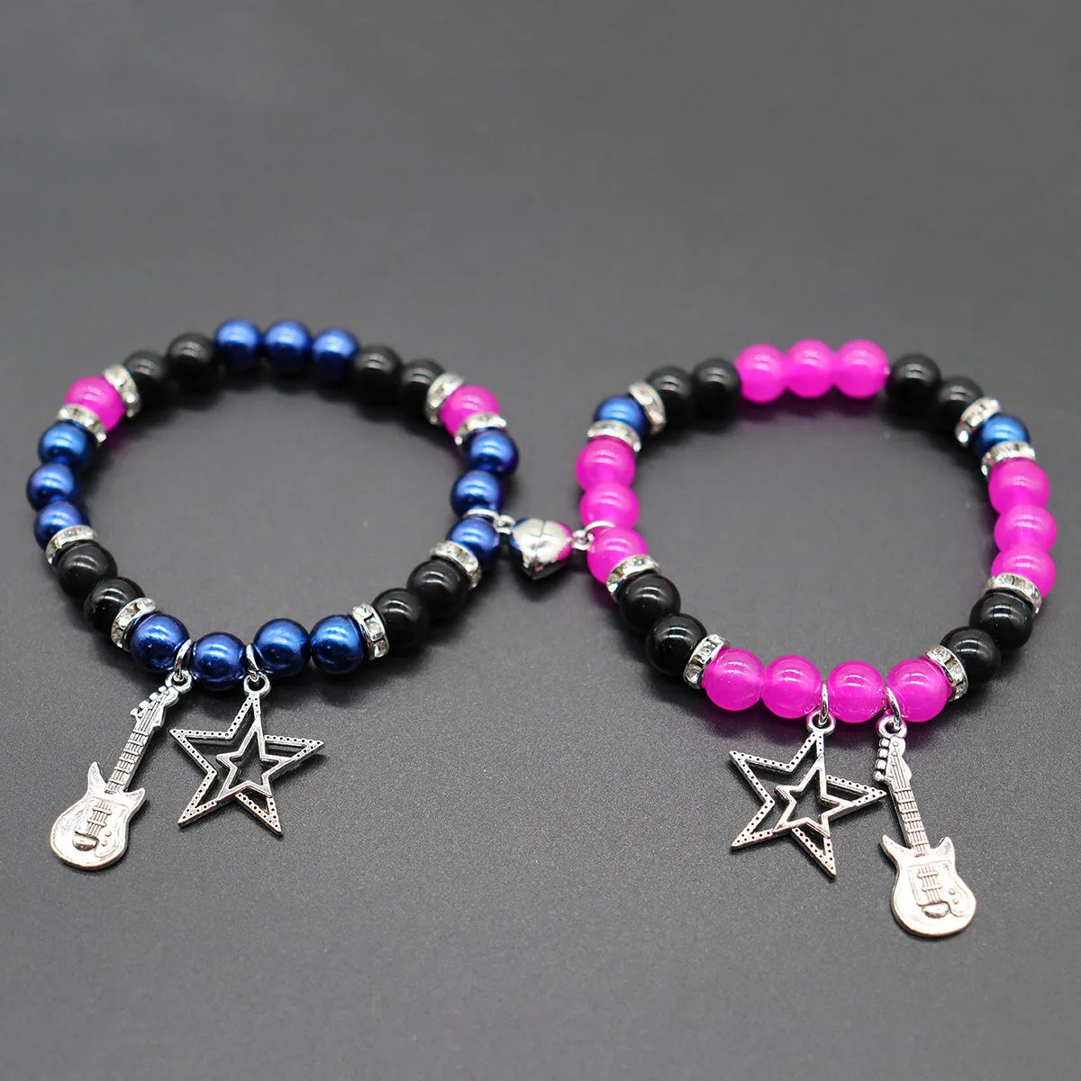Bat Cat Spider Friendship Bracelets – Matching Beaded Couple & BFF Jewelry