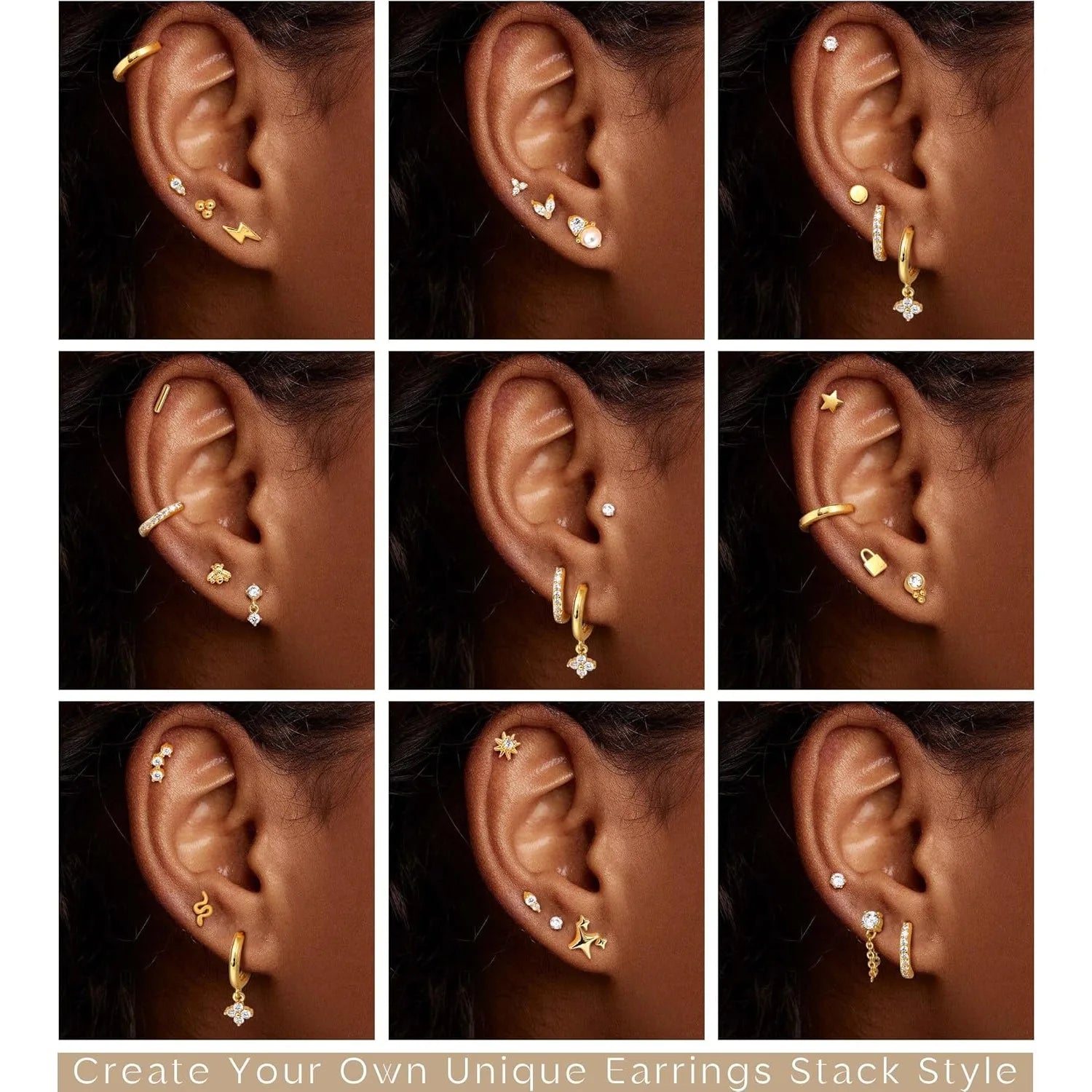 Stainless Steel Stud Earrings for Sensitive Ears – Flat Back Hoop Cartilage