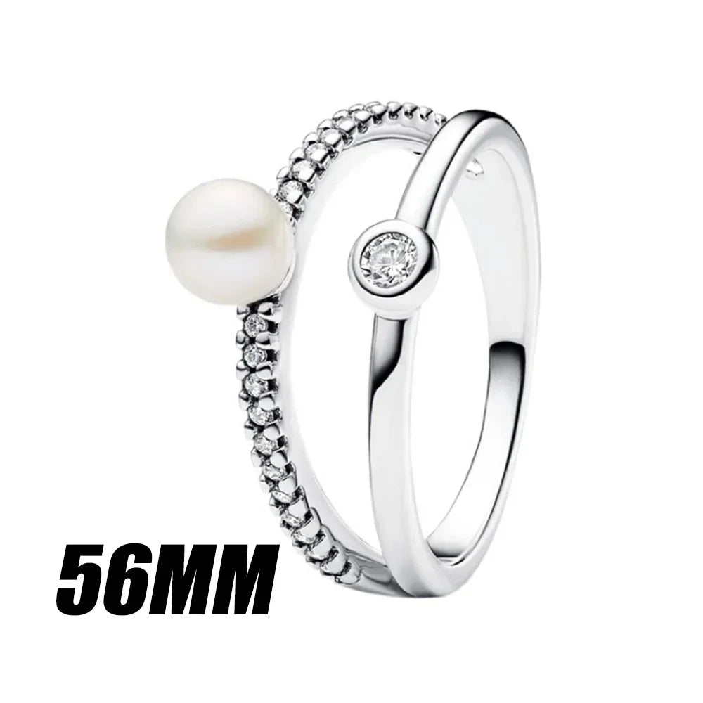 925 Sterling Silver Freshwater Pearl Jewelry Set – Necklace, Earrings & Ring for Women