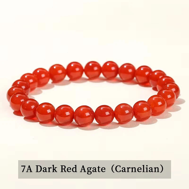 Natural Stone Beaded Bracelet – Amethyst, Tiger Eye, Quartz & Agate Strand